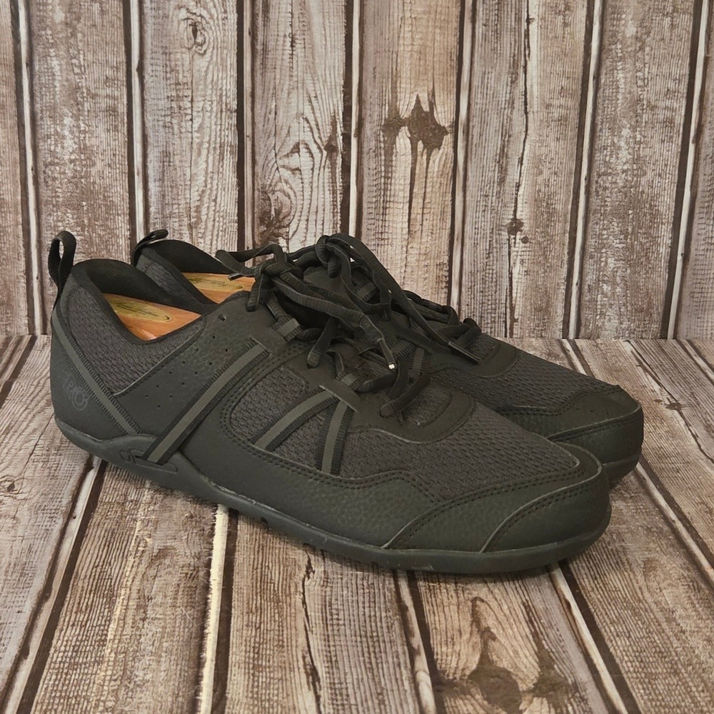 Sz 10.5 Womens Xero Shoes Prio Black Minimalist Barefoot Running Shoes EUC
